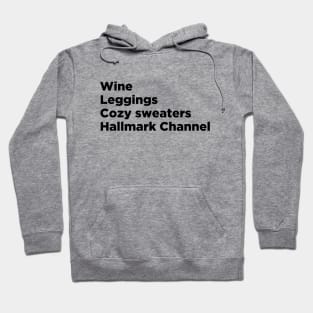 Countdown to Christmas with Wine, Leggings, Sweaters and Hallmark Hoodie